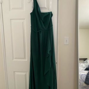 Bridesmaid dress, style F20011, color Juniper
